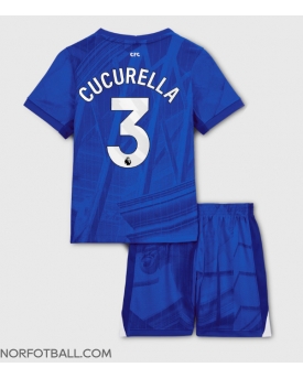 Billige Fotballdrakt Chelsea Marc Cucurella #3 Replika Hjemmedraktsett Barn 2025-26 Kortermet (med bukser)